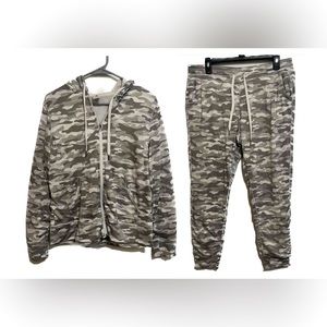 Sherpa Lined Matching Jacket and Sweatpants